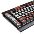 Latvia Flag Distressed K95 RGB PLATINUM Mechanical Gaming Keyboard Skin