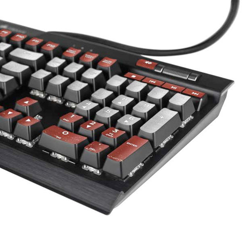 Latvia Flag Distressed K95 RGB PLATINUM Mechanical Gaming Keyboard Skin
