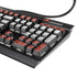 Latvia Flag Distressed K95 RGB PLATINUM Mechanical Gaming Keyboard Skin