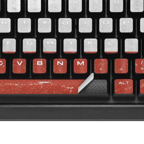 Latvia Flag Distressed K95 RGB PLATINUM Mechanical Gaming Keyboard Skin
