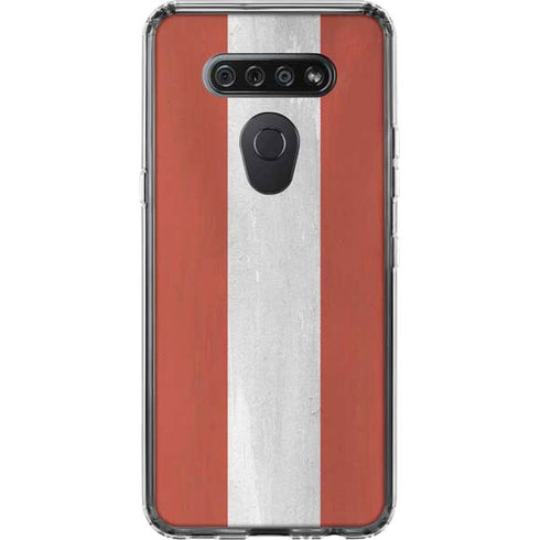 Latvia Flag Distressed LG K51/Q51 Clear Case