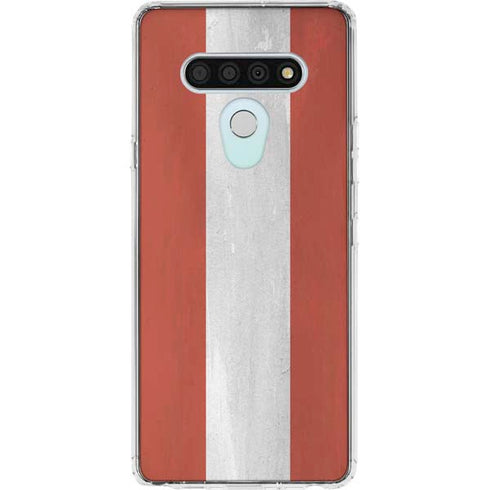 Latvia Flag Distressed LG Stylo 6 Clear Case