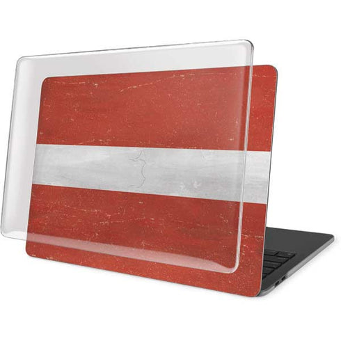 Latvia Flag Distressed MacBook Pro 15in (2016-19) Case plus Skin