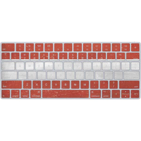 Latvia Flag Distressed Magic Keyboard Skin