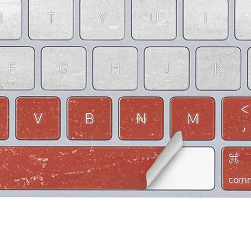Latvia Flag Distressed Magic Keyboard Skin