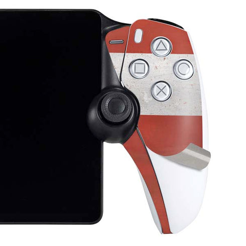 Latvia Flag Distressed PlayStation Portal Remote Player Skin