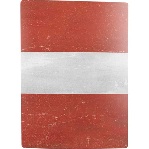 Latvia Flag Distressed PS5 Digital Edition Bundle Skin