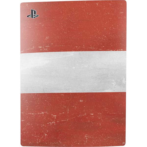 Latvia Flag Distressed PS5 Digital Edition Console Skin