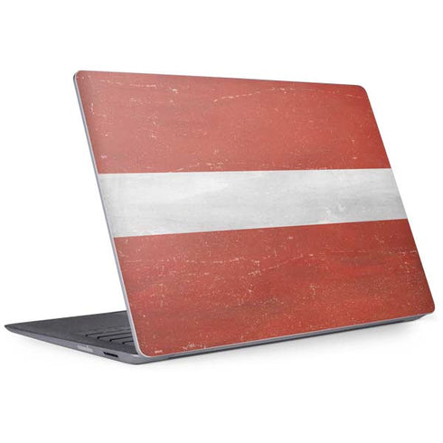 Latvia Flag Distressed Surface Laptop 2 Skin