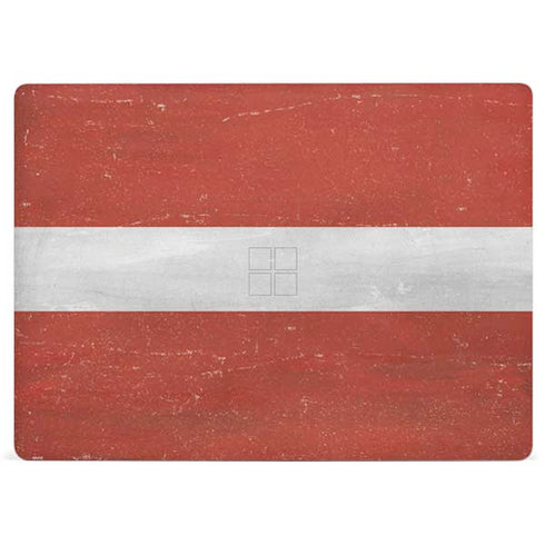 Latvia Flag Distressed Surface Laptop 2 Skin