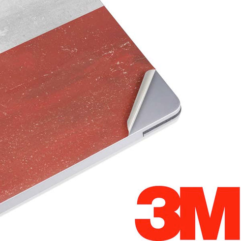 Latvia Flag Distressed Surface Laptop 2 Skin