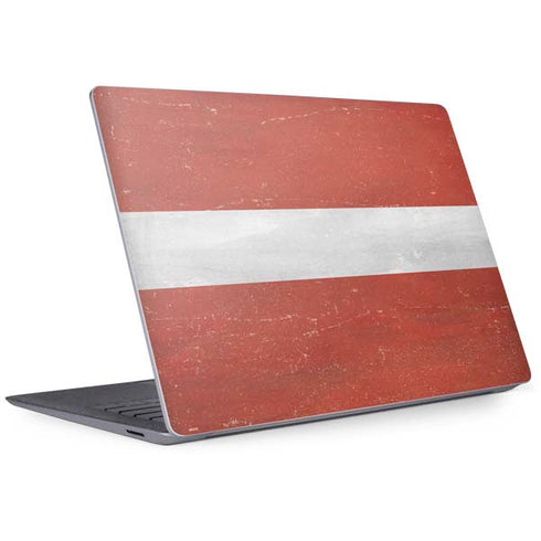 Latvia Flag Distressed Surface Laptop 3 13.5in Skin