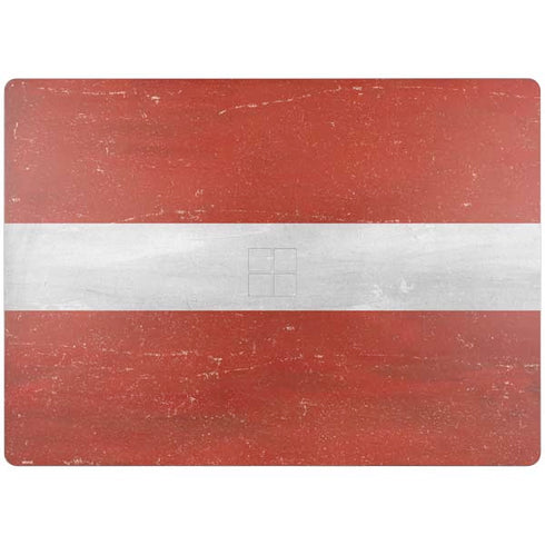 Latvia Flag Distressed Surface Laptop 4 15in Skin