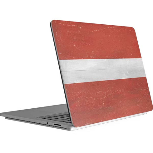 Latvia Flag Distressed Surface Laptop Studio Skin