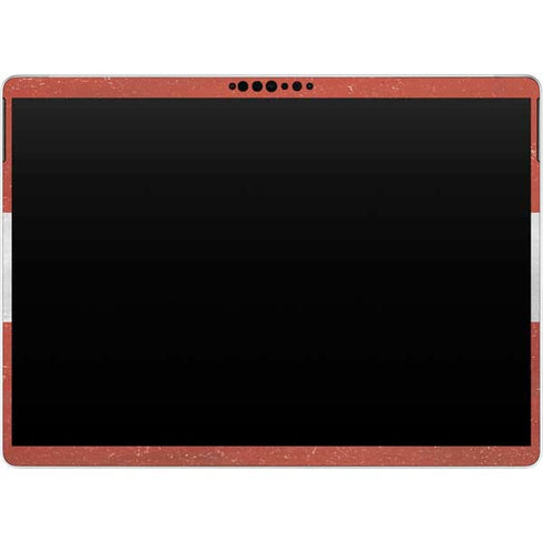 Latvia Flag Distressed Surface Pro 8 Skin