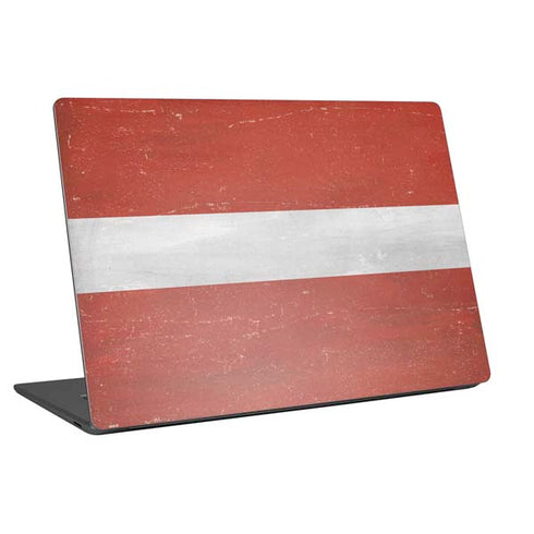 Latvia Flag Distressed Universal Laptop 16.6in (13.4 x 9.7in) Skin