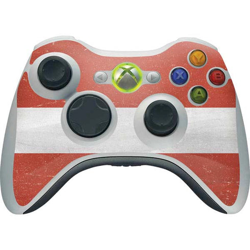 Latvia Flag Distressed Xbox 360 Wireless Controller Skin