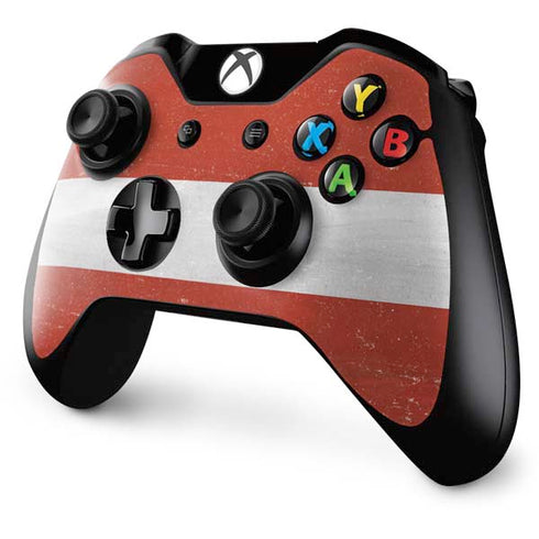 Latvia Flag Distressed Xbox One Controller Skin
