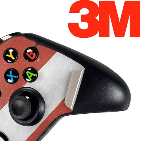 Latvia Flag Distressed Xbox One Controller Skin