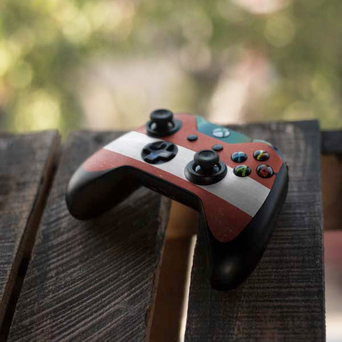Latvia Flag Distressed Xbox One Controller Skin
