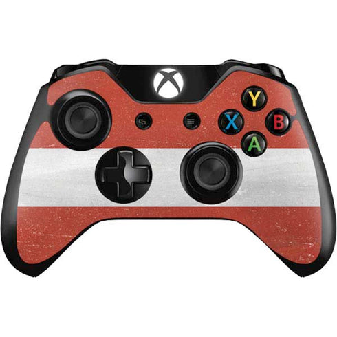 Latvia Flag Distressed Xbox One Controller Skin
