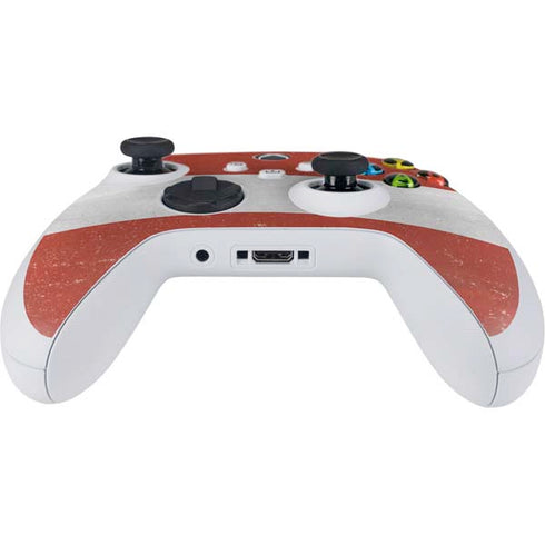 Latvia Flag Distressed Xbox Series S Controller Skin