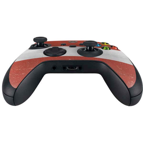 Latvia Flag Distressed Xbox Series X Controller Skin