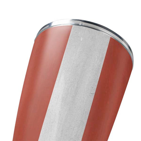 Latvia Flag Distressed Yeti 20oz Tumbler Skin