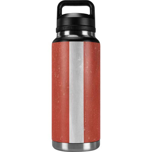 Latvia Flag Distressed YETI Rambler 36oz Bottle Skin