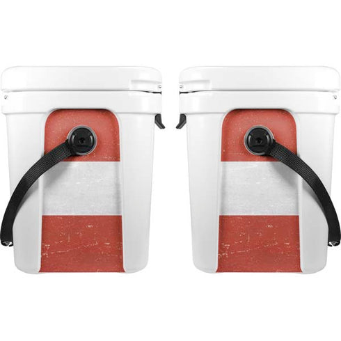 Latvia Flag Distressed YETI Roadie 24 Hard Cooler Skin