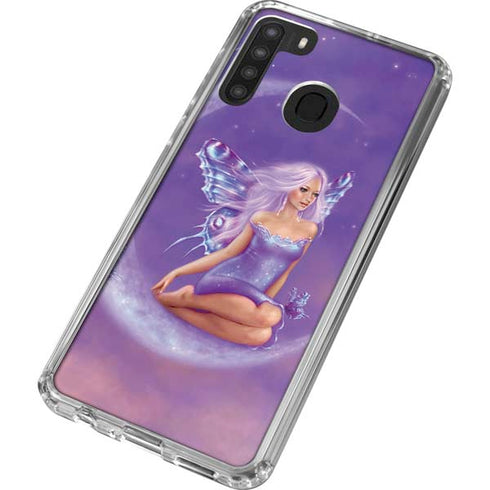 Rachel Anderson Lavender Moon Fairy Galaxy A21 Clear Case