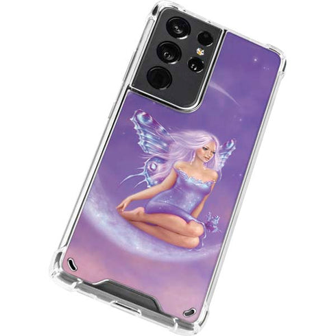 Rachel Anderson Lavender Moon Fairy Galaxy S21 Ultra 5G Clear Case