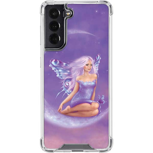 Rachel Anderson Lavender Moon Fairy Galaxy S22 Clear Case