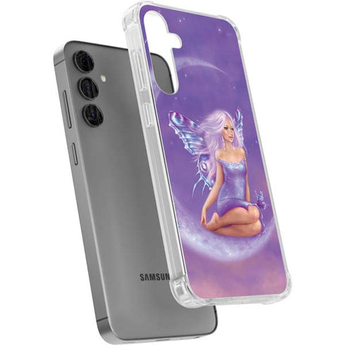 Lavender Moon Fairy by Rachel Anderson Galaxy S24 Plus Clear Case