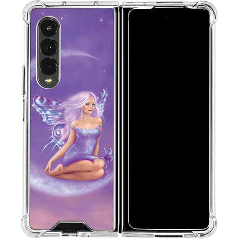 Rachel Anderson Lavender Moon Fairy Galaxy Z Fold4 5G Clear Case