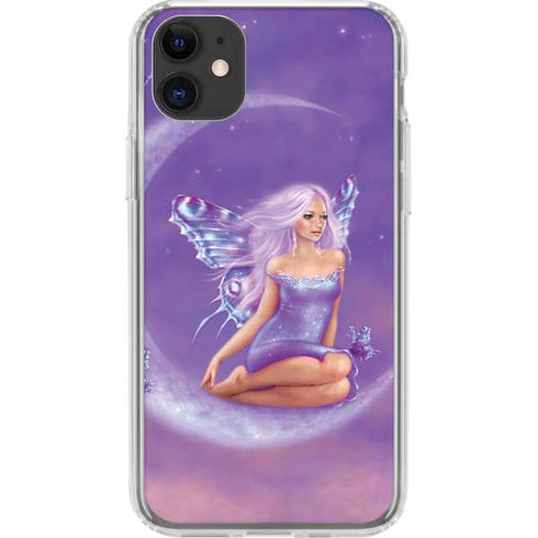 Lavender Moon Fairy by Rachel Anderson iPhone 11 Clear Case
