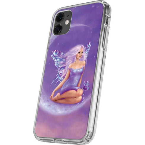 Lavender Moon Fairy by Rachel Anderson iPhone 11 Clear Case