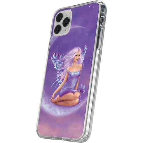 Lavender Moon Fairy by Rachel Anderson iPhone 11 Pro Clear Case