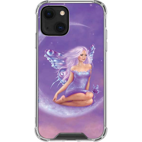 Rachel Anderson Lavender Moon Fairy iPhone 14 Clear Case