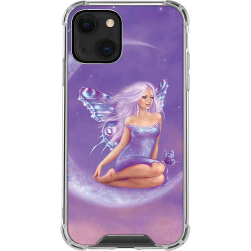 Rachel Anderson Lavender Moon Fairy iPhone 14 Plus Clear Case