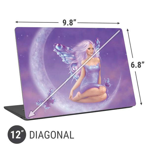 Rachel Anderson Lavender Moon Fairy Universal Laptop 12in (9.8 x 6.8in) Skin