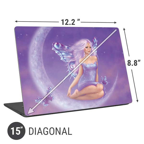 Rachel Anderson Lavender Moon Fairy Universal Laptop 15in (12.2 x 8.8in) Skin