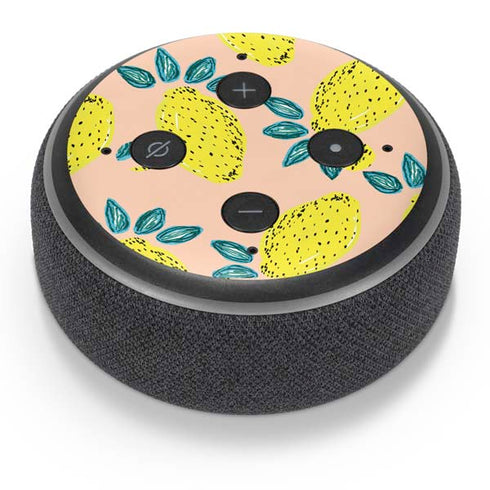Bouffants and Broken Hearts Lemon Party Amazon Echo Dot Skin