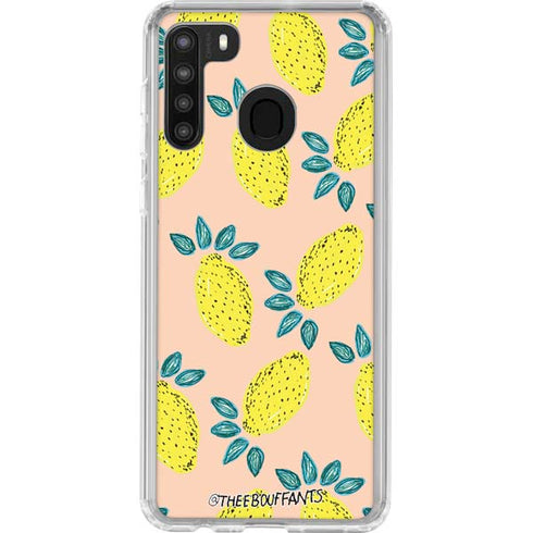 Bouffants and Broken Hearts Lemon Party Galaxy A21 Clear Case