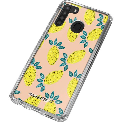 Bouffants and Broken Hearts Lemon Party Galaxy A21 Clear Case