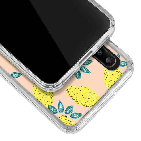 Bouffants and Broken Hearts Lemon Party Galaxy A30 Clear Case