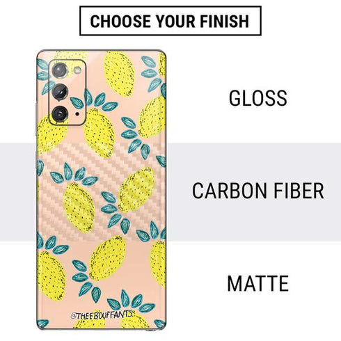 Bouffants and Broken Hearts Lemon Party Galaxy Note20 5G Skin