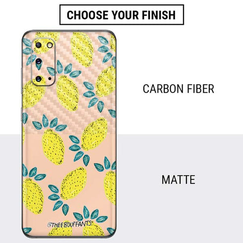 Bouffants and Broken Hearts Lemon Party Galaxy S20 Skin