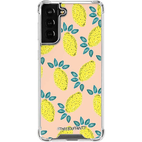 Bouffants and Broken Hearts Lemon Party Galaxy S21 FE Clear Case