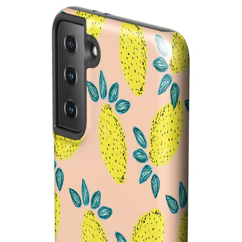 Bouffants and Broken Hearts Lemon Party Galaxy S21 Plus 5G Pro Case